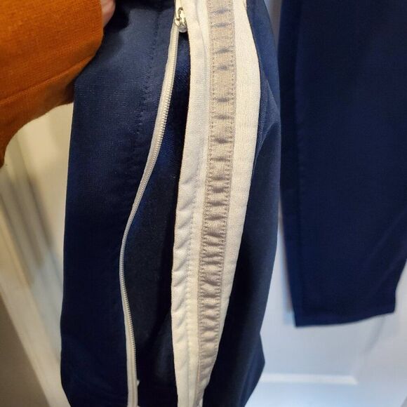 Vintage Nike tracksuit pants w/metal bottom zippers, adjustable waist - Large - Picture 5 of 8